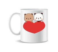 Forsca Bubu Dudu Love Heart Ceramic Tea Coffee Mug 330ml Magic White Pink Black 330ml