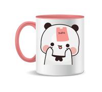 Forsca Bubu Dudu Sticker On Head Ceramic Tea Coffee Mug 330ml Magic White Pink Black 330ml