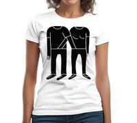 Forsca Catfish The Bottlemen The Balcony Women's Classic Short Sleeve Crew Neck T-Shirt Blanco, white, L