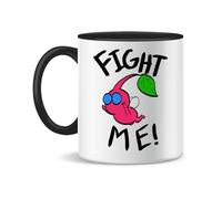 Forsca Fight Me Pikmin Ceramic Tea Coffee Mug 330ml Magic White Pink Black 330ml