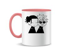 Forsca Gojo X Geto Cute And Funny Ceramic Tea Coffee Mug 330ml Magic White Pink Black 330ml