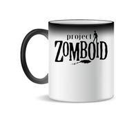 Forsca Project Zomboid Black Logo Ceramic Tea Coffee Mug 330ml Magic White Pink Black 330ml