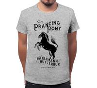 Forsca The Sign of The Prancing Pony Men's Classic Crew Neck T-Shirt Grey, Grey, Large