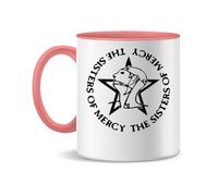 Forsca The Sisters Of Mercy Logo Ceramic Tea Coffee Mug 330ml Magic White Pink Black 330ml
