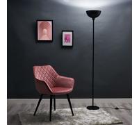 Forseti Black Floor Lamp ValueLights Black One Size