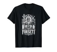 Forseti The Fair Word Wins Norse Justice Value Graphic T-Shirt, Men, Black, XL