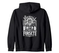 Forseti The Fair Word Wins Norse Justice Zip Hoodie