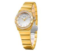 FORSINING Luxury Women's Diamond Watch Elegant Quartz Ladies Dress Watch Stainless Steel Luminous Date Waterproof Women Watches, Silver, Modern
