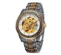 FORSINING Mechanical Watches for Men Automatic Engraving Waterproof Skeleton Wrist Watch