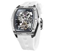 FORSINING Men's Automatic Skeleton Mechanical Watch with Visible Movement, Waterproof 50 m, Luxury Design, for Father, Friend, Brother