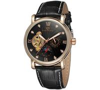 Forsining Men's Genuine Leather Strap Analogue Dial Automatic Brand Collection Wristwatch FSG800M3R4