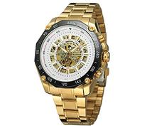 FORSINING Men's Quality Fashion Automatic Self-wind Skeleton Stainless Steel Bracelet Analog WristWatch