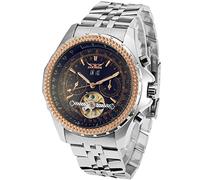 FORSINING Men's Special Design Automatic Analog Tourbillon Watch with Stainless Steel Bracelet