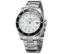 FORSINING Men's Vintage Automatic Selfwind Stainless Steel Bracelet Collection Watch with Dots WRG8066M4T4