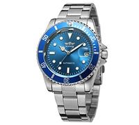 FORSINING Men's Vintage Automatic Selfwind Stainless Steel Bracelet Collection Watch with Dots WRG8066M4T5