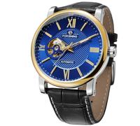 FORSINING Men's Waterproof Mechanical Analogue Vintage Wrist Watch with Leather Strap