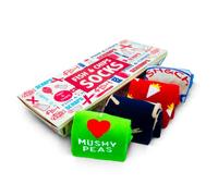forsocksake 4 Pairs Fish And Chips Novelty Socks in a Gift Box Fish & Chip Shop Socks For Men Women Size 6-11 Chippy Tea