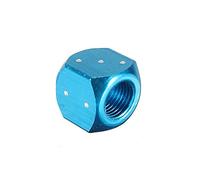 Forspero 2X Dice Tyre Tire Wheel Stem Motocycle Air Valve Car Auto Truck Bike Dust Cap Cover Universal - Blue