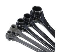 Forspero 5 Sizes Spanner Scaffold Podger Ratchet Site Ratcheting Socket Wrench Tools - 24-30mm