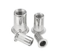 Forspero Mxsr1 50Pcs Thread Rivet Nut 304 Stainless Steel Riveter Rivnut Insert Nutsert M3/M4/M5/M6 - M6