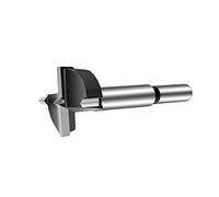 Forstner Bit 55mm, Woodworking Hole Saw, Black Tungsten Steel Wood Auger Opener Tools, Round Shank Flat Wing Hinge Wood Cutter