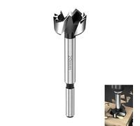 Forstner Drill Bit 20mm for Woodworking, Forstner Bit Wood Hinge Cutter High Speed Steel for Clean Smooth Pocket Holes Angled Overlapping & Flat Bottom Holes, Round Shank 90mm Length