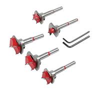 Forstner Drill Bit Tungsten Carbide Woodworking Hinge Hole Cutter with Depth Stop (15/20/25/30/35mm)