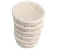 Forsun 6 Pieces 5"(13CM) Round Proofing Basket Banneton Brotform,Round Rattan Banneton Brotform Bread Proofing Proving Basket,Wholesale