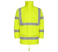 Fort - Air Reflex Jacket - Yellow - Reflective Jacket - Waterproof & Windproof Hi Vis Jacket - Durable Work Jackets for Men - Increases Visbility for Added Protection