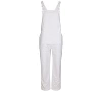 Fort Men's Bib 'N' Brace Overalls – Comfortable, Durable Painters & Decorators – 44W White
