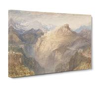 Fort By Joseph Mallord William Turner Canvas Print | Gallery Wrapped 30mm Frame Wall Art | 30x20 inches | Ready to Hang | Classic Picture | Living Room Bedroom Lounge Office