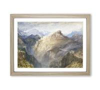 Fort By Joseph Mallord William Turner Classic Painting Framed Print | A2 Oak Framed Wall Art | Ready to Hang | Classic Historical Picture | Living Room Bedroom Lounge Office