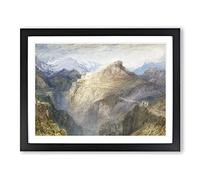 Fort By Joseph Mallord William Turner Classic Painting Framed Print | A3 Black Framed Wall Art | Ready to Hang | Classic Historical Picture | Living Room Bedroom Lounge Office