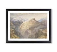 Fort by Joseph Mallord William Turner Framed Print | A2 Black Framed Wall Art | Ready to Hang | Modern Nature Picture | Living Room Bedroom Lounge Office