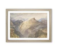 Fort by Joseph Mallord William Turner Framed Print | A2 Oak Framed Wall Art | Ready to Hang | Modern Nature Picture | Living Room Bedroom Lounge Office