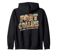 Fort Collins Colorado Zip Hoodie