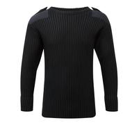 Fort Combat Crew Neck Jumper Unisex Black - Small