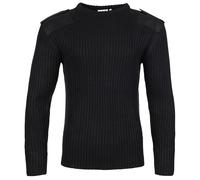 Fort Combat Crew Neck Jumper Unisex Black - Extra Extra Large