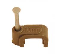 Fort Fasteners Cable Clip Twin and Earth 2.5mm Grey Pack of 100