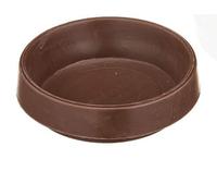 Fort Fasteners Castor Cups Furniture Floor Protector Glides Rubber Soft Non-Slip For Hard Floors 60mm Brown (8)