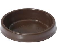 Fort Fasteners Castor Cups, Large Od 65mm (2.5/8 Inch) Brown Premier 12 Castor Cups