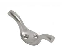 Fort Fasteners Cleat Hook 75mm Satin Chrome Pack of 1