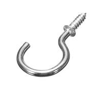 Fort Fasteners Cup Hooks, Shouldered 25mm (1 Inch) BZP Pack of 100