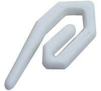 Fort Fasteners Curtain Glider Tape Hooks Standard Nylon White Maxi 240 Hooks