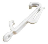 Fort Fasteners Curtain Rail Gliders to Fit Drape Elegance (gh014) Track White Mega 125 Gliders