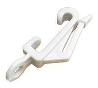 Fort Fasteners Curtain Rail Gliders to Fit White/Silver Drape (1967) Track White Maxi 18 Gliders