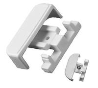 Fort Fasteners Curtain Rail Stop Ends To Fit Superwhite/Drape/Crest Track White 12 Stop Ends
