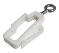 Fort Fasteners Curtain Rail Stop Ends To Fit Whiteline Track White Pack 1 Stop End
