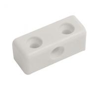 Fort Fasteners Modesty Block White Pack Of 20