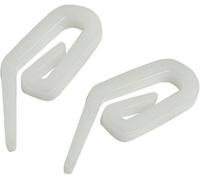 Fort Fasteners Nylon Curtain Tape Hooks Bulk Hardware (100 Hooks)